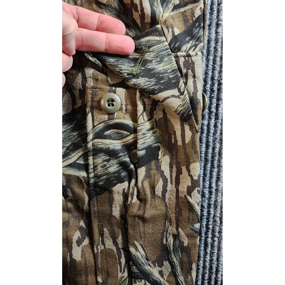 Vintage Mossy Oak Pants Mens 44x31 Treestand Camo Cargo Adjustable NWT 1986 USA